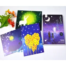 32 листа/набор Met you светящаяся серия открытка/поздравительная открытка/открытка с надписью на день рождения/конверт Подарочная открытка