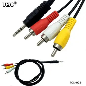 

3.5mm Jack Plug Male to 3 RCA Adapter High Quality 3.5 to RCA Male Audio Video AV Cable Wire Cord 150cm 5ft