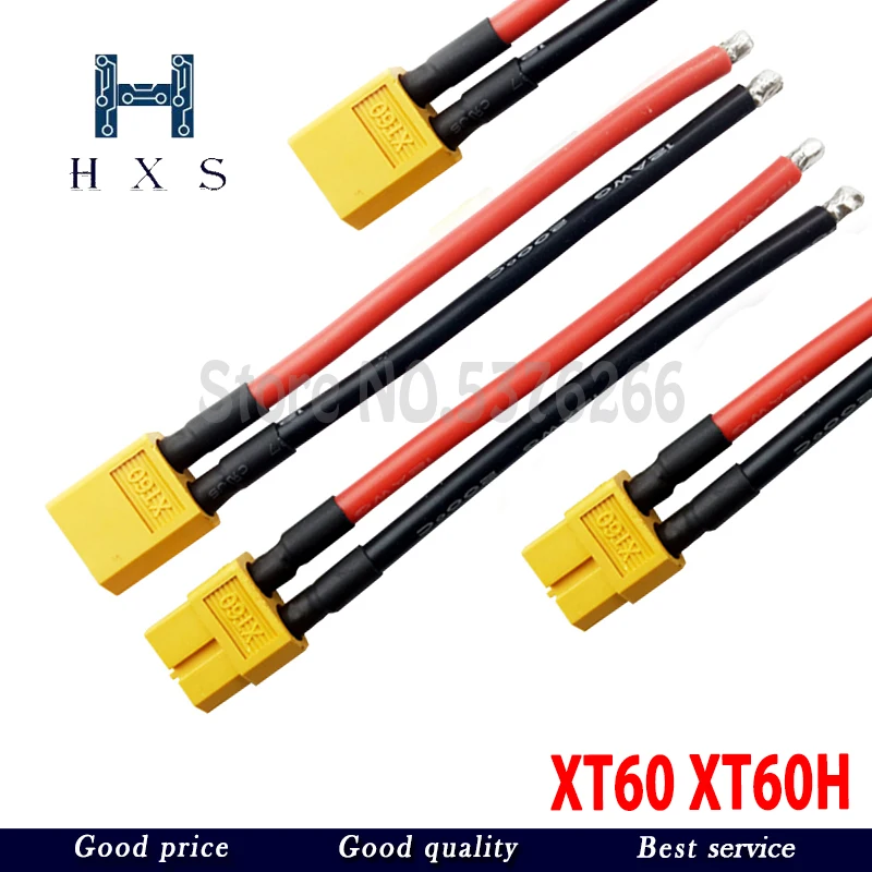 2pcs15cm Amass Xt60 Xt60h Parallel Battery Connector 12awg Cable