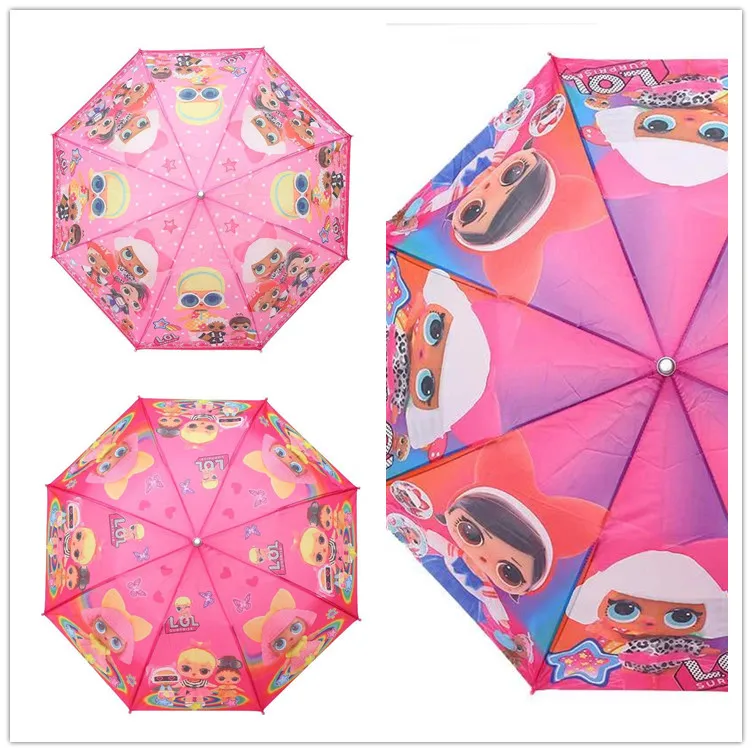 

New LOL doll surprise hot sale cartoon pattern children folding umbrella children cartoon cartoon pattern umbrella