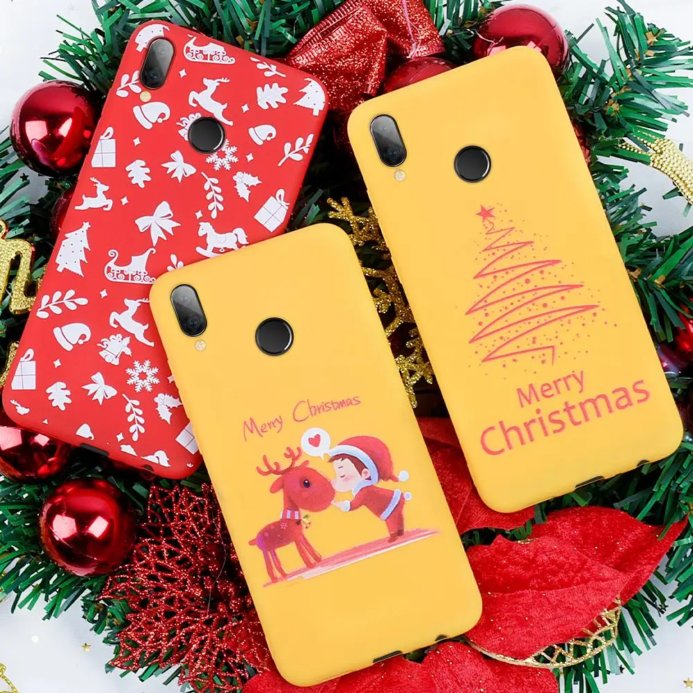 

Phone Case For Xiaomi Mi 9T 9 SE Mi8 on Redmi 7 K20 Note 7 6 Pro Christmas Deer & Santa Claus Soft TPU Cover Cases New Year Gift