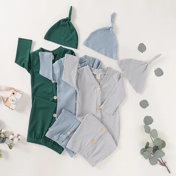 

Newborn Baby Boys Girls Pajamas Baby Sleeping Bag Summer Clothes Soft Cotton Infant Jumpsuit Pajamas Long Sleeve Baby Pajamas