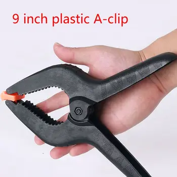 

6x 9inch Woodworking Tools Spring Clamp Plastic Adjustable Carpentry Clip Photo N0HB