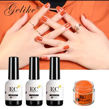 

Gelike Acrylic Nails Dip Powder Organic Starter Kit Gel Varnish No Uv Light 10g Dipping Manicure Designs Art