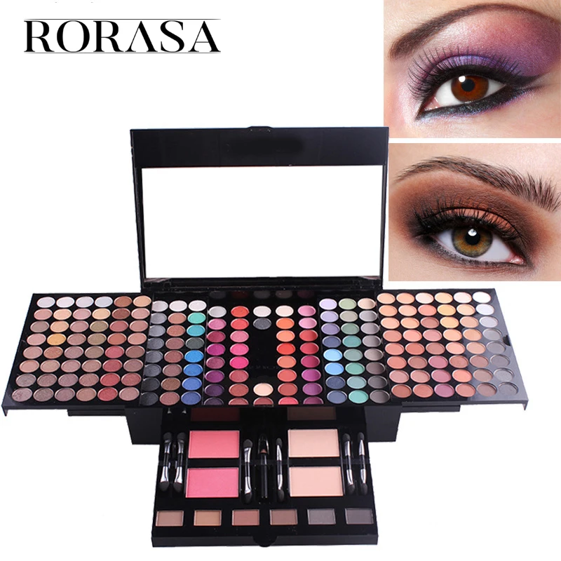 

180 Colors Professional Makeup Blush Eyeshadow Palette Sets Women Beauty Cosmetics Kits Glitter Eye Shadow Make Up Pallete Box
