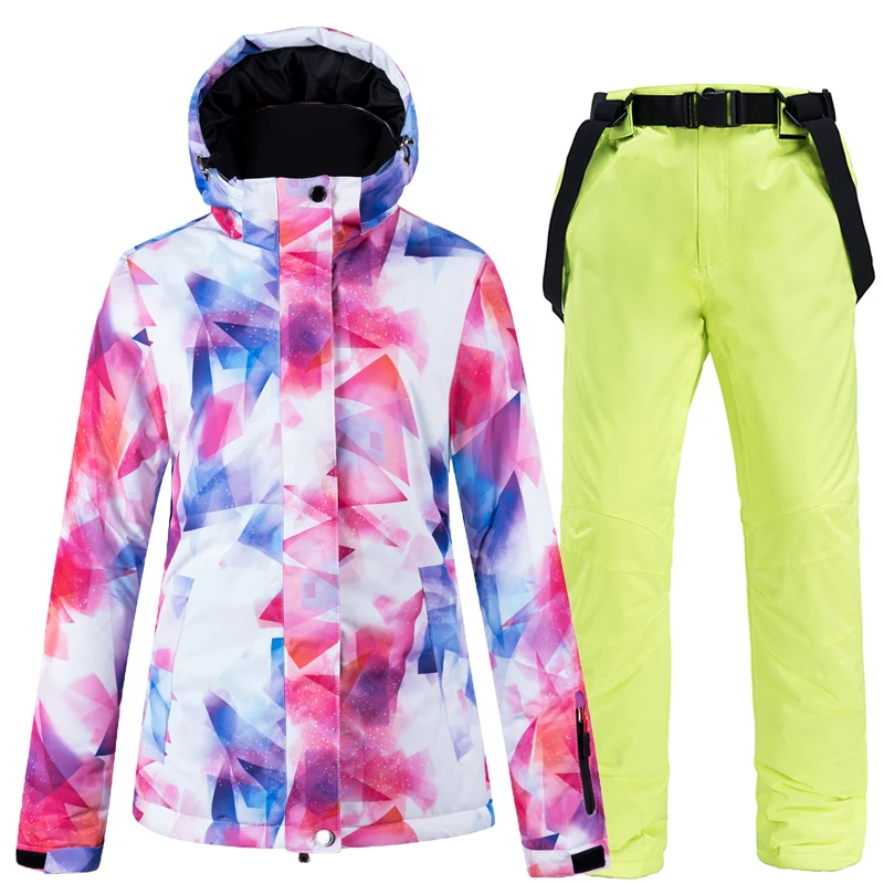 Зимний женский горнолыжный костюм, куртка, верхняя одежда, ветрозащитная, водонепроницаемая, для катания на лыжах, кемпинга, верховой езды, сноуборда, лыжная куртка для женщин - Цвет: Color7