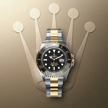 

Rolex- Sea-Dweller- Datelog Ladies Men's Automatic Mechanical Watch Stainless Steel Waterproof Luxury Watch Husband Gift