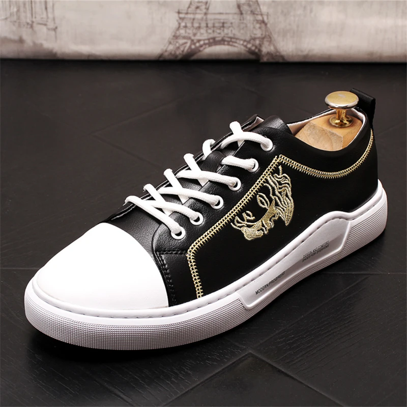 

Brand Vs Casual Shoes Men Leather Shoes Fashion Breathable Men Sneakers Vulcanized Shoes Genuine Leather Men Shoes Men Loafers