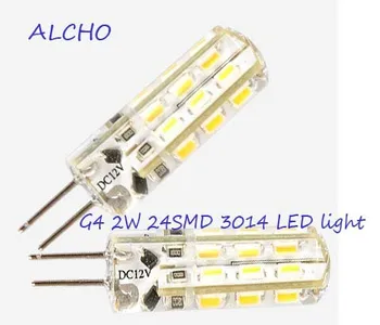 

10pcs G4 2Watt 24 SMD 3014 LED Boat Spot Light Bulb White DC 12V 360degree