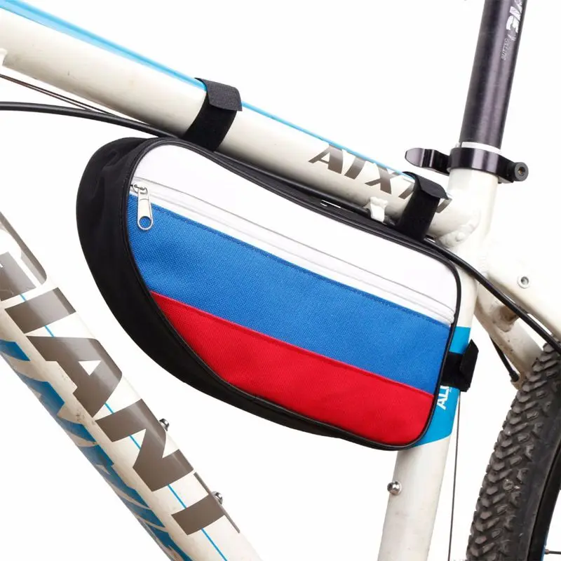 Perfect B-SOUL Waterproof Triangle-Shape Pouch Mountain Cycling Bicycle Front Tube Frame Bag Saddle Holder Stitching Russia Bike Bags 5