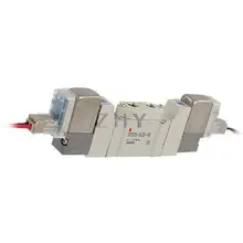 2 положения двойного действия 5 портов DC 12V электромагнитный клапан