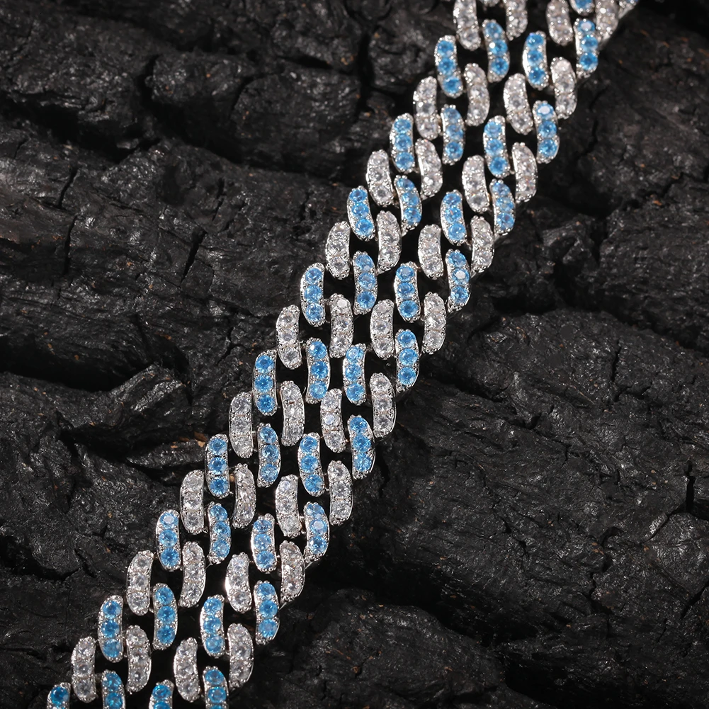 TBTK Baby Blue Cuban Chain 9mm For 