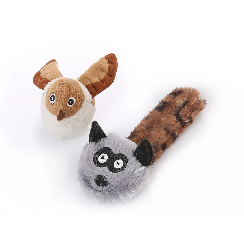 raccoon bird shape plush cat toy built-in catnip pet products | Дом и сад