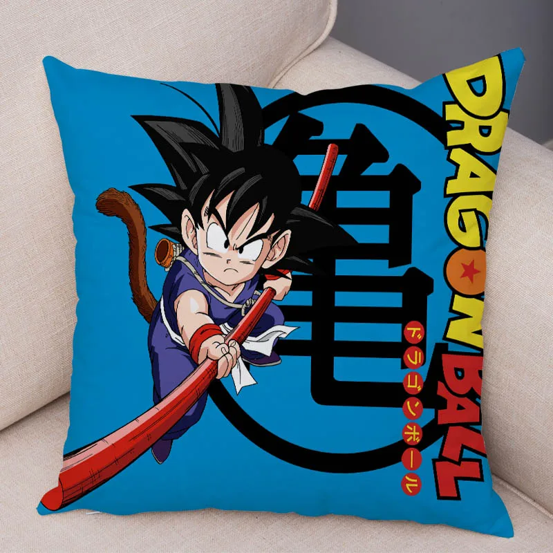 Классический Аниме Dragon Ball логотип Наволочка для дивана мультяшное украшение для дома Сон Гоку наволочка короткий плюш 45x45 см наволочка - Цвет: 21