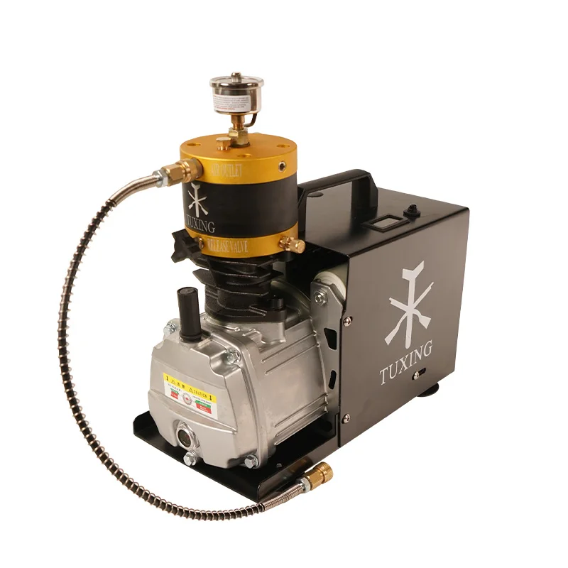 Compresor de aire eléctrico para pistola de aire, inflador de Rifle de buceo, presión ajustable, alta presión, 4500PSI, 300BAR PCP
