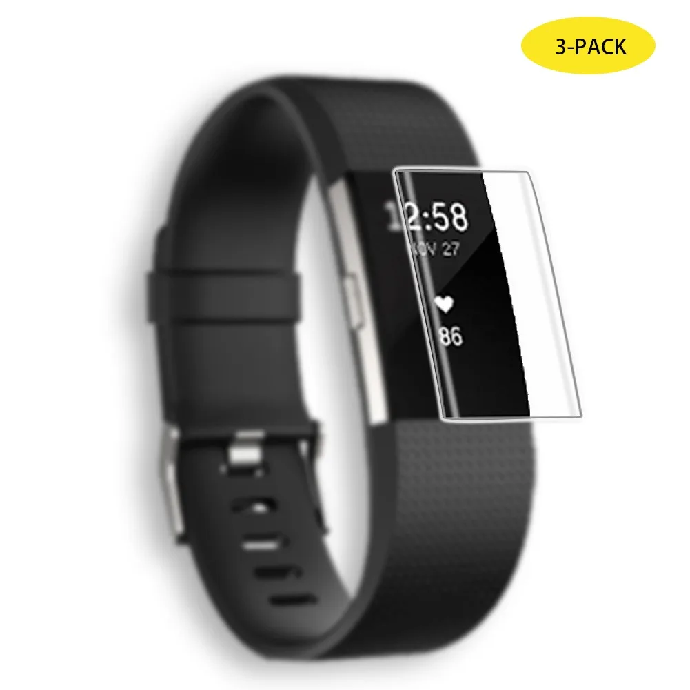 

3X/kit Full Cover Tempered Glass Film Screen Protector for Fitbit Charge 3 Watch for Fitbit Versa