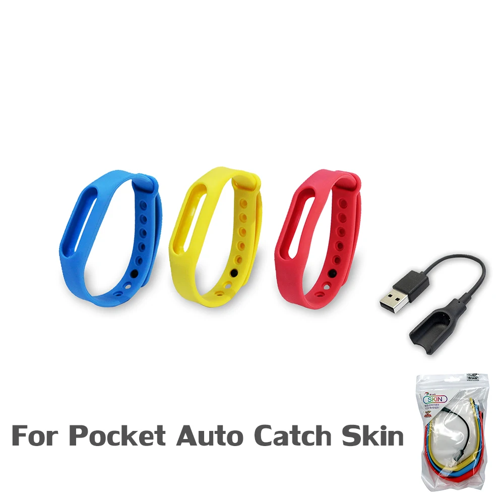 Brook for Pocket Auto Catch Skin for Datel Go-tcha for Pokemon Go Plus Wristband for Pocket go with Strap Charging Cable