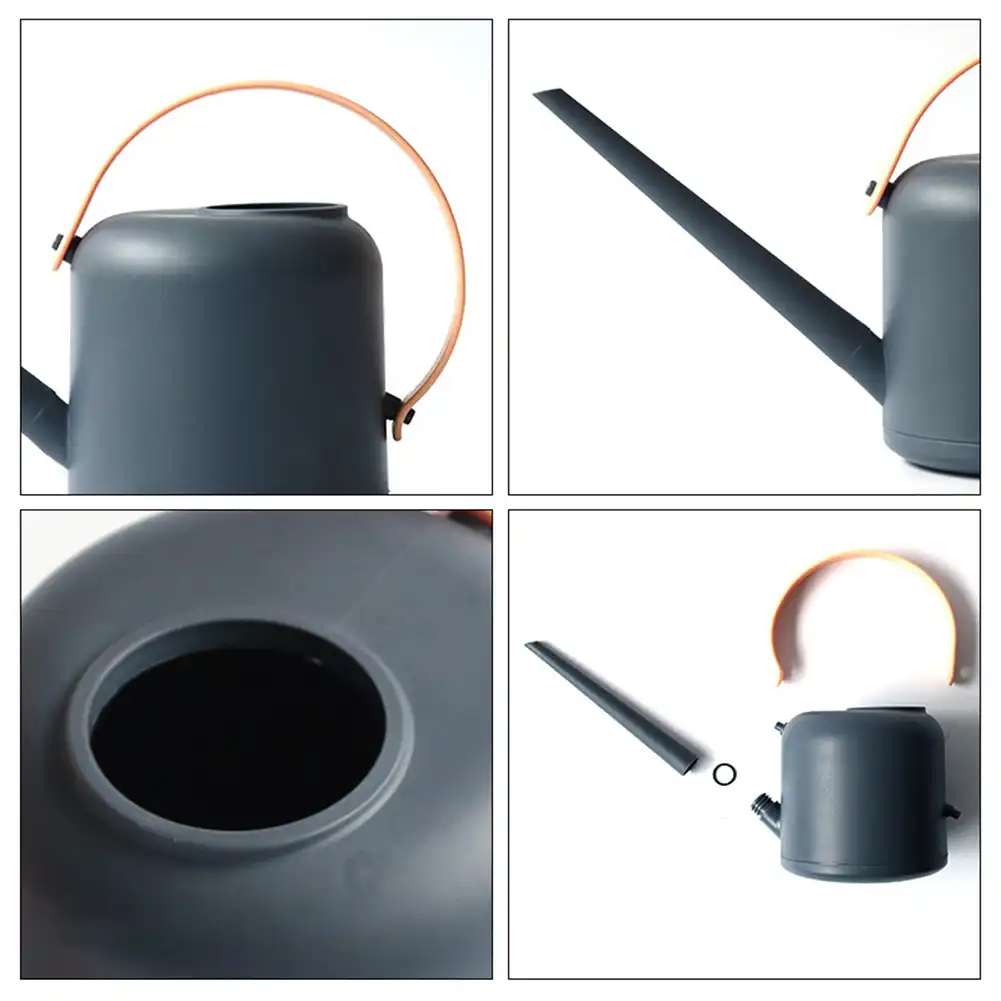 Grey PP 1800ml Bonsai Arrosoir Pot Amovible à Long Bec Arrosoir Petit Arrosoir Bouilloire pour Intérieur et Extérieur 