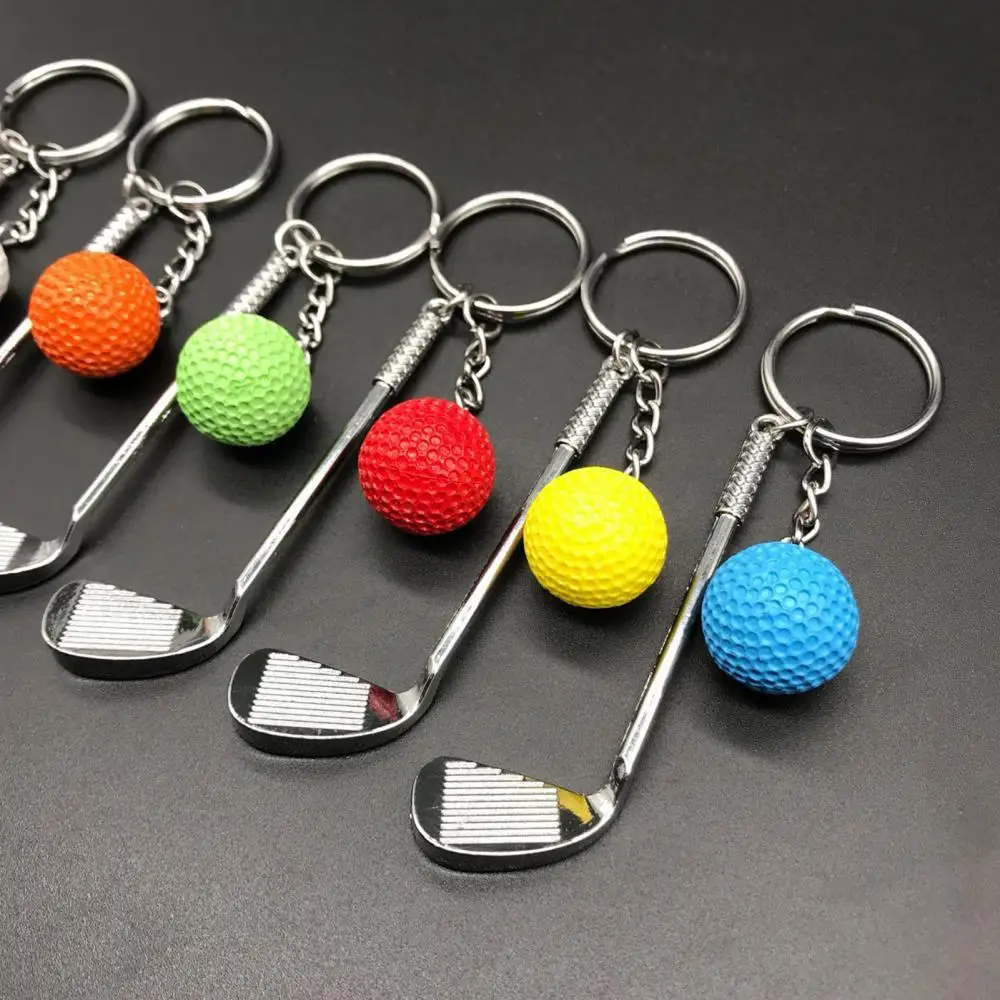 

Lightweight Golf Ball Pendant Keychain Fashion Split Keyring for Sport Lovers Handbag Car Key Holder Pendant Toys for Kids Gifts