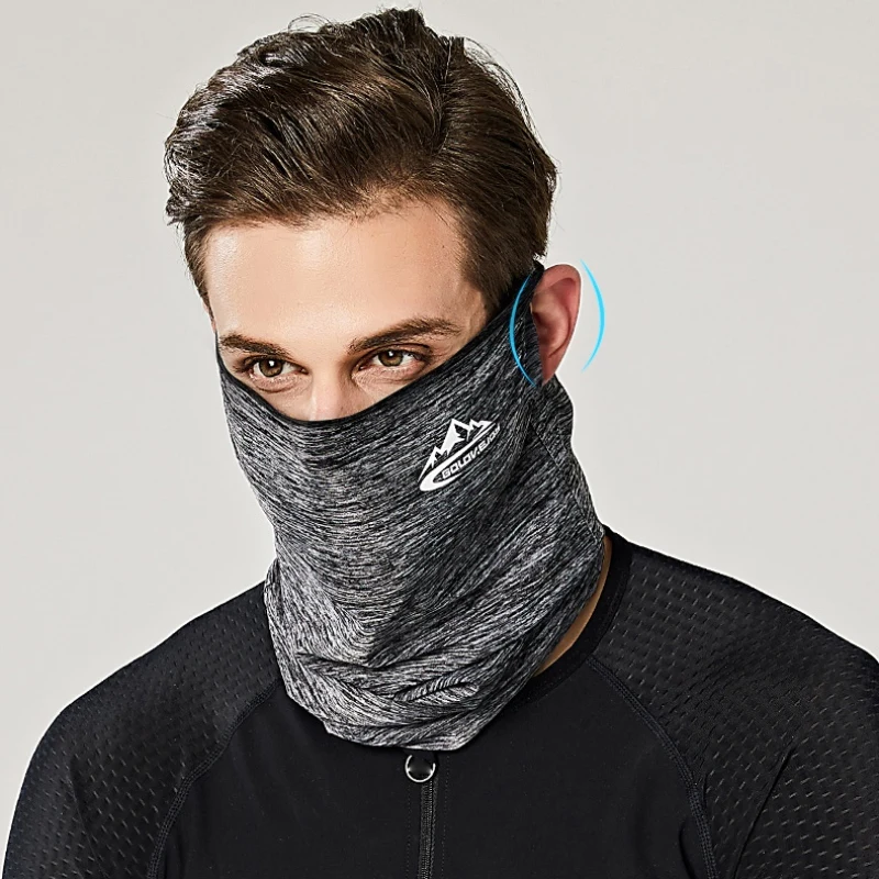 

Spring Summer Cycling Half Face Mask Skin Cool Ice Silk Breathable UV Protection Outdoor Sports Headwear Camping Hiking Headband
