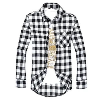 

Classic Plaid Shirts 2020 long sleeve Men Shirts Summer Fashion Chemise Homme Mens Checkered Shirts Short Sleeve Shirt