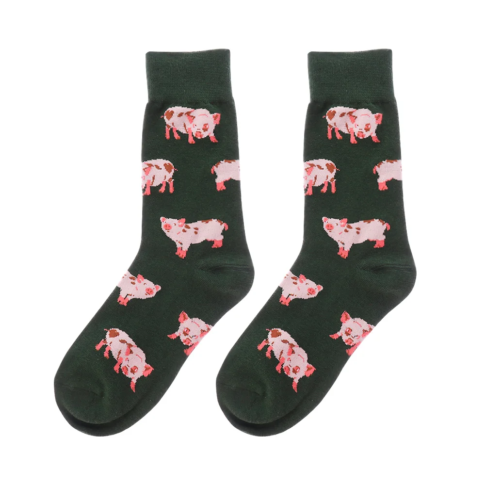 EIE New Cute Kawai Cartoon Women Combed Cotton Socks Women Funny Shiba Inu Dog Corgi Lovely Animal Pattern Casual Sock - Цвет: 5