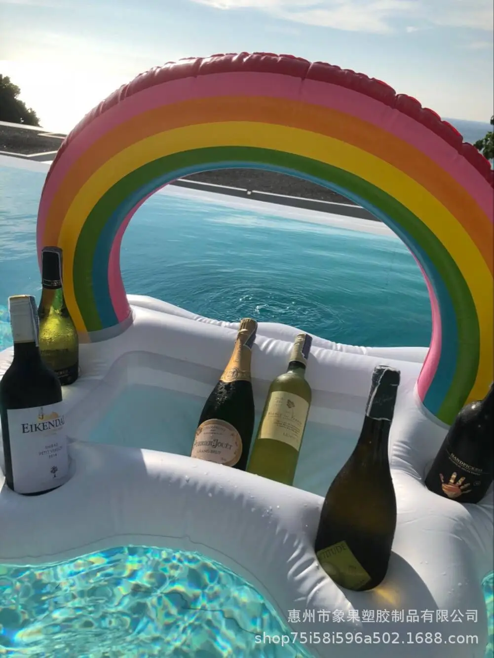 Поколение Fat Rainbow Cloud Cup Holder открывалка для бутылок напитков надувная Вода лед бар напрямую от производителя в настоящее время