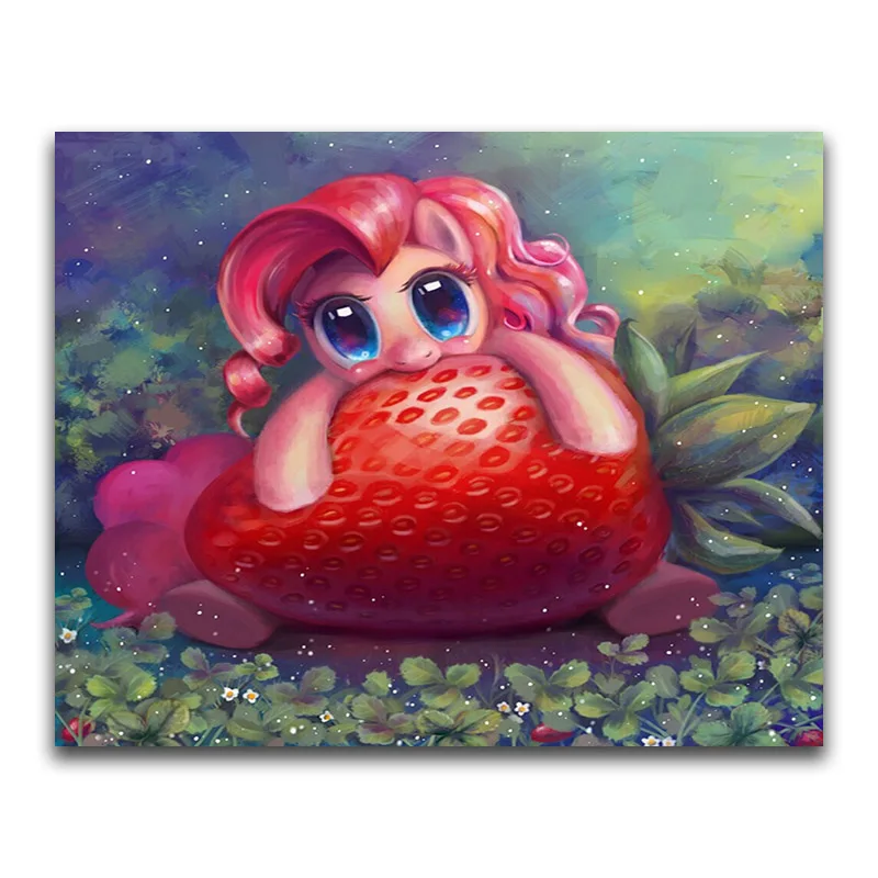 Полная квадратная Алмазная мозаика мультфильм 5D DIY Алмазные вышитые фрукты