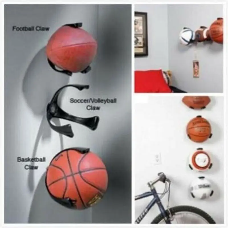 Support mural à trois griffes pour basket-Ball, présentoir à griffes pour  ballon de Football, volley-Ball, fournitures de rangement pour ballon de  sport, G32E - AliExpress