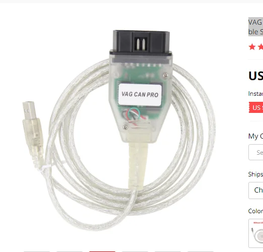 VAG CAN PRO V5.5.1 с чипом FTDI FT245RL VCP OBD2 Диагностический интерфейс USB кабель поддержкой Can