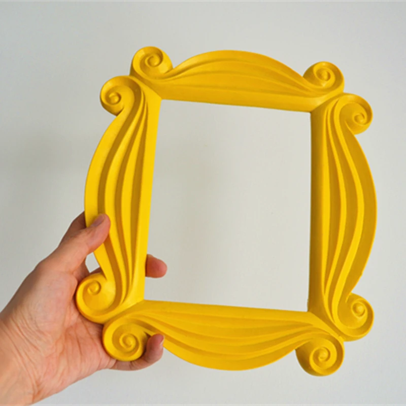 

Классическая ТВ-серия «Друзья», ручная работа, Моника, цельная деревянная рамка, деревянная желтая моновая фоторамка, коллекционная фоторамка, подарки