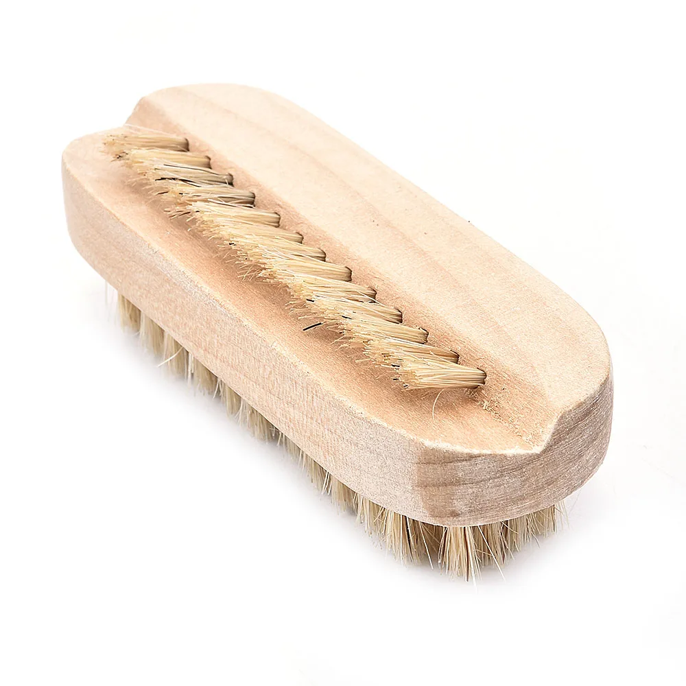 Double Sided Beechwood Nail Brush Foot Dead Skin Grinding Scrubbing Tools Nail Art Accessories Cleaning Brush Manicure Supplies