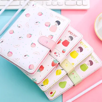 

13.5*18.5cm Small Mini Thick Fruit Strawberry Cute Cartoon Notebook Paper Notepad Diary Planner School Student Message Books