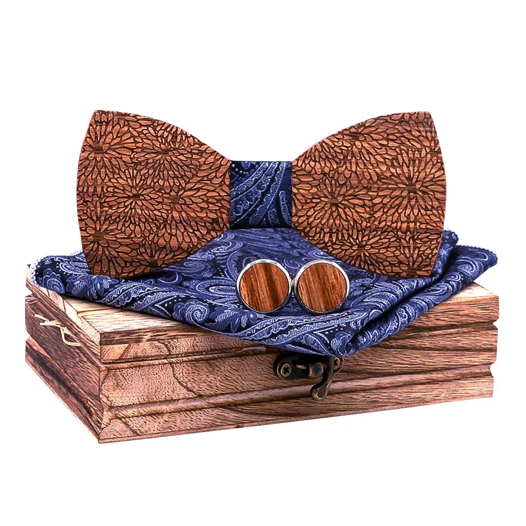 Womail регулируемый ремень деревянный галстук-бабочка галстук уникальный мужской галстук-бабочка деревянный подходит для всех рубашек деревянный галстук-бабочка галстук платок Набор