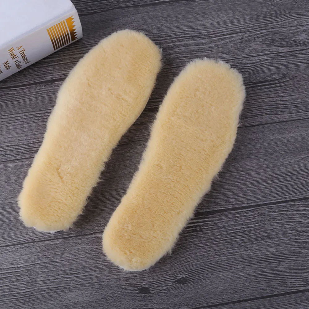Yellow Size 35 Хит, теплые стельки с подогревом, подошва для обуви, зимняя толстая подкладка, теплые стельки, имитация шерсти, дышащие зимние сапоги, меховые стельки - Цвет: Yellow Size 35