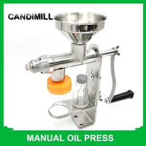 VEVOR Manual Oil Press Stainless Steel #304 Hand Press Household Oil  Extractor Oil Machine Peanut Nuts Seeds Oil Press Household 