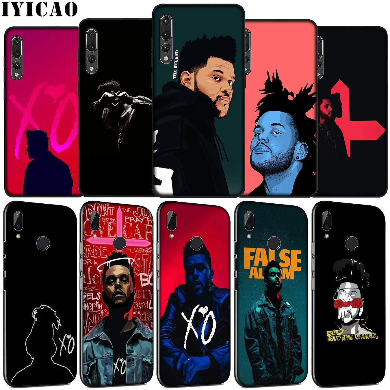 Мягкий силиконовый чехол Weeknd Singer для Huawei P30 P20 Pro P10 P9 Lite Mini 2017 2016 черный P Smart Z 2019 |