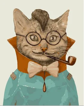 

GATYZTORY Painitng By Numbers cats Animals DIY Frameless acrylic paint by numbers Digital Canvas Painting For Home Decoration