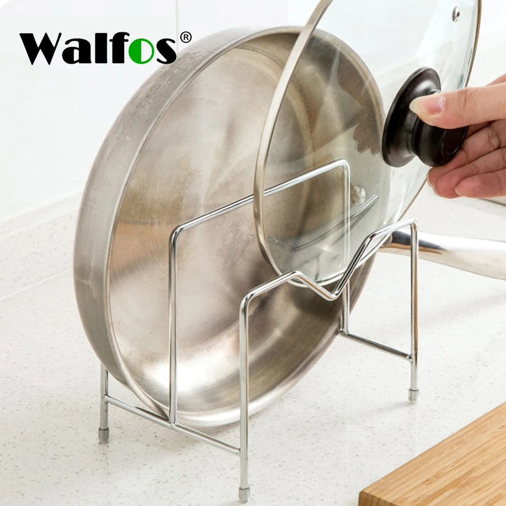 

Кухонная стойка-органайзер Walfos 2 уровня, подставка для хранения посуды из нержавеющей стали, подставка для разделочных досок