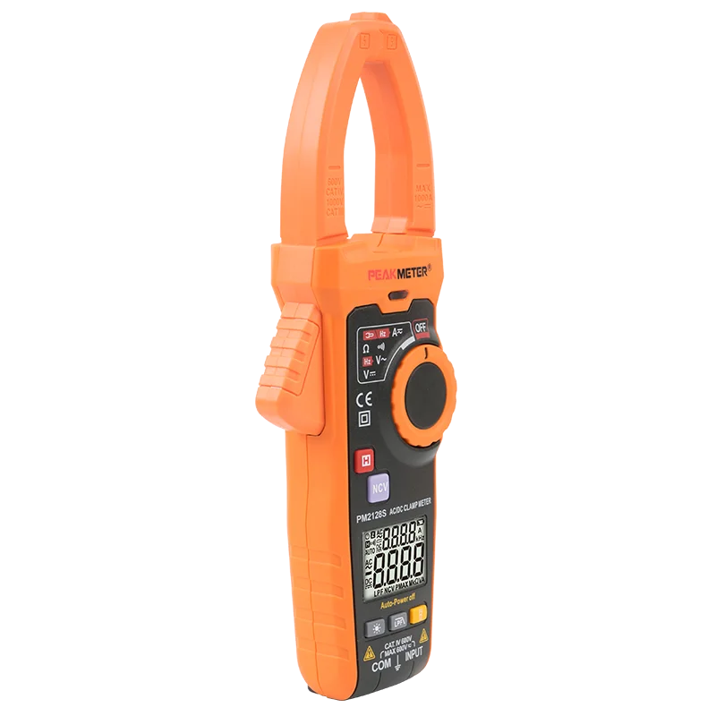 PEAKMETER PM2128S умный Ручной цифровой измеритель напряжения 1000 А измерения тока