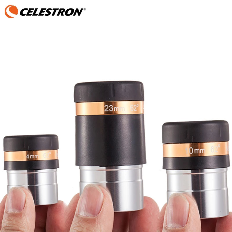 

CELESTRON 1,25 "62 градуса 4 мм/10 мм/23 мм окуляр асферические линзы Широкий формат HD мультипросветление с каждой стороны глазной адаптер для астрономического телескопа
