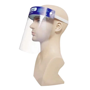 

4PCS Safety Full Face Shield Clear Glasses Dust-proof Protector Eyes Case Tool With Elastic Headband