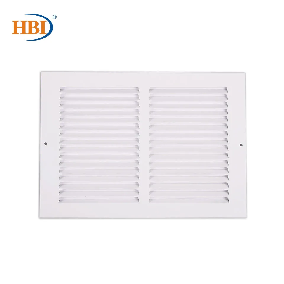 

HBI W12" x H8" Steel White Finished Return Air Grilles Ceiling Air Vent Ceiling Duct Cover Air Register Ventilation Grilles