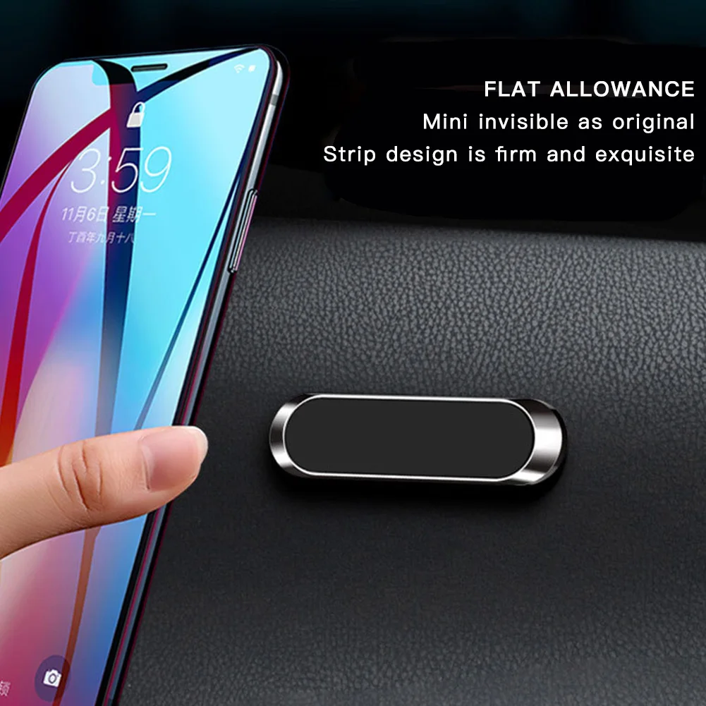 

Magnetic Phone Holder Useful Mini Size Phone Car Mount Self-adhesive Support Telephone Accessories for Auto