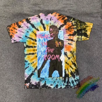 

2020ss Astroworld Travis Scott Cactus Jack Highest in The Room Tie Dye Tee Men Women TRAVIS SCOTT Summer Style t-shirts