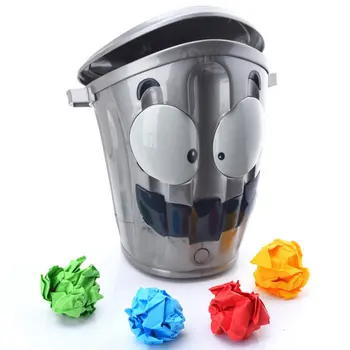 

Funny Trash Can Fun Walking Trash Can Novelty Funny Toys Trash Can Parent-child Interaction Education
