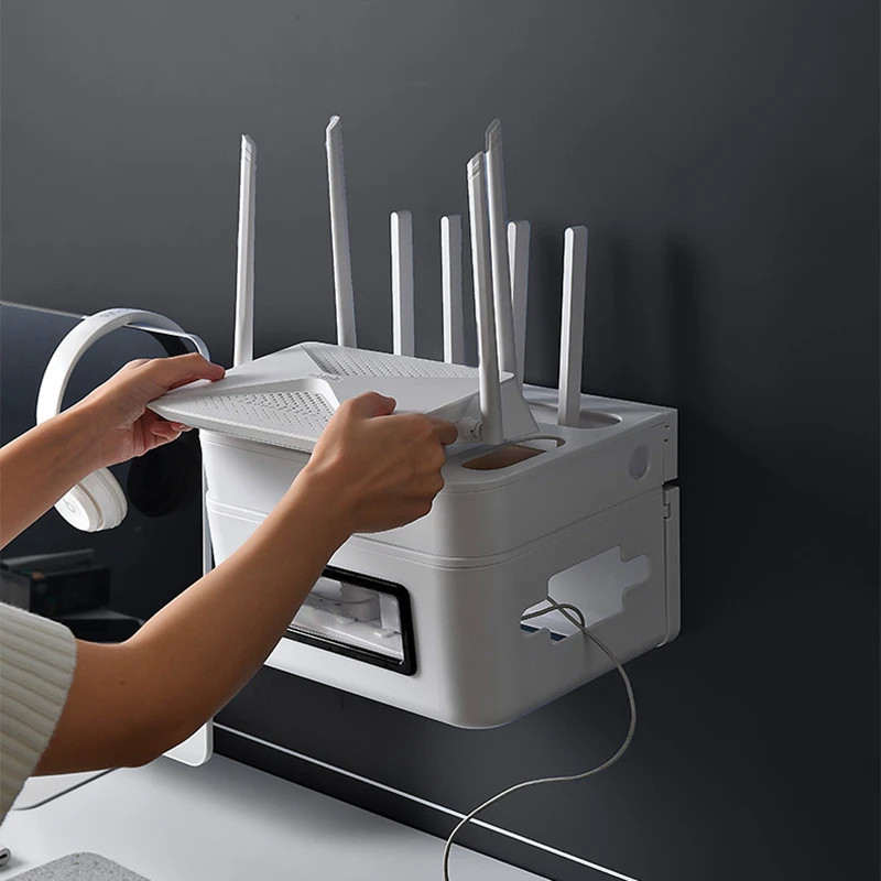 Wi Fi роутер коробка для хранения настенная монтажная плата Органайзер тв стойка