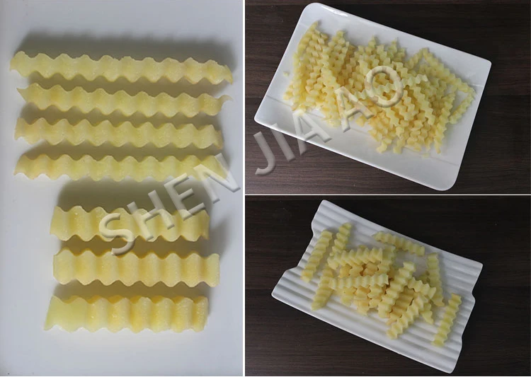 Manual Wave Spike Potato Machine Stainless Steel Cutting French Strip Cutters Ar