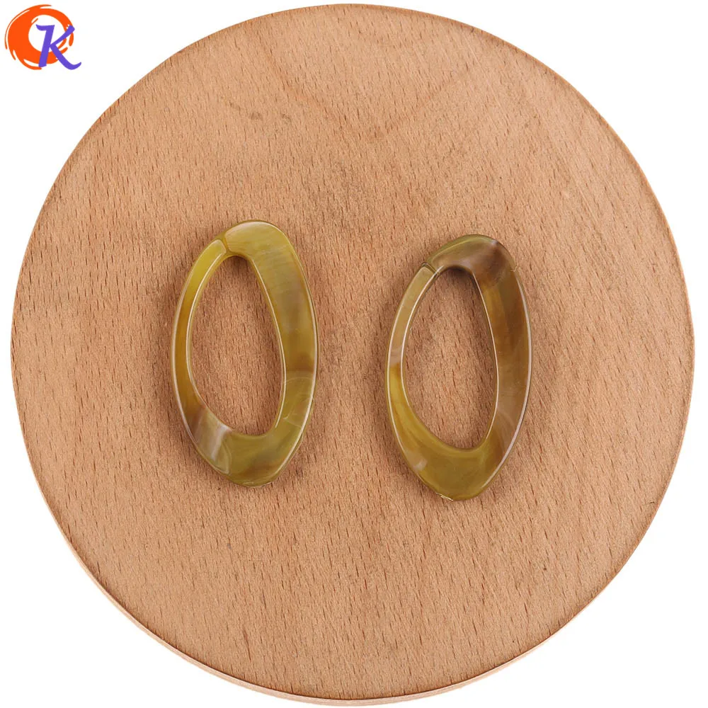 Yellow Green Сердечный дизайн 21*38 мм 200 шт акриловые бусины/ручная работа/Аксессуары для ювелирных изделий/форма капли/Мраморный эффект/Сделай сам/фурнитура для сережек - Цвет: Yellow Green