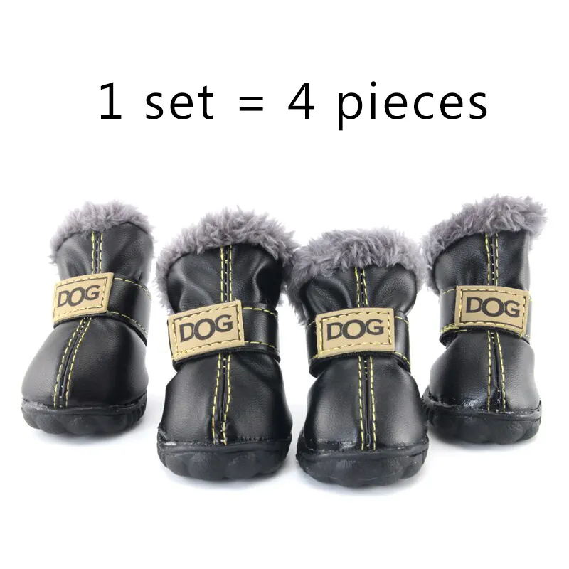Cotton Boots Warme Schuhe Welpenkippen Pet Winter Schuhe Rutschfrei 